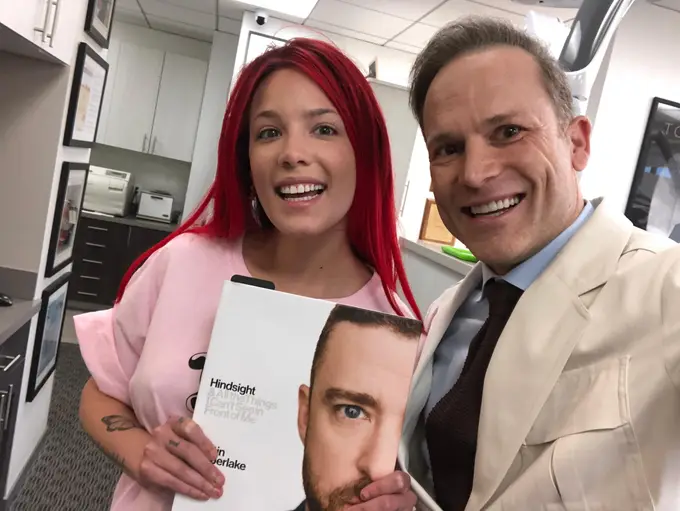 Dr. Marashi with celebrity client