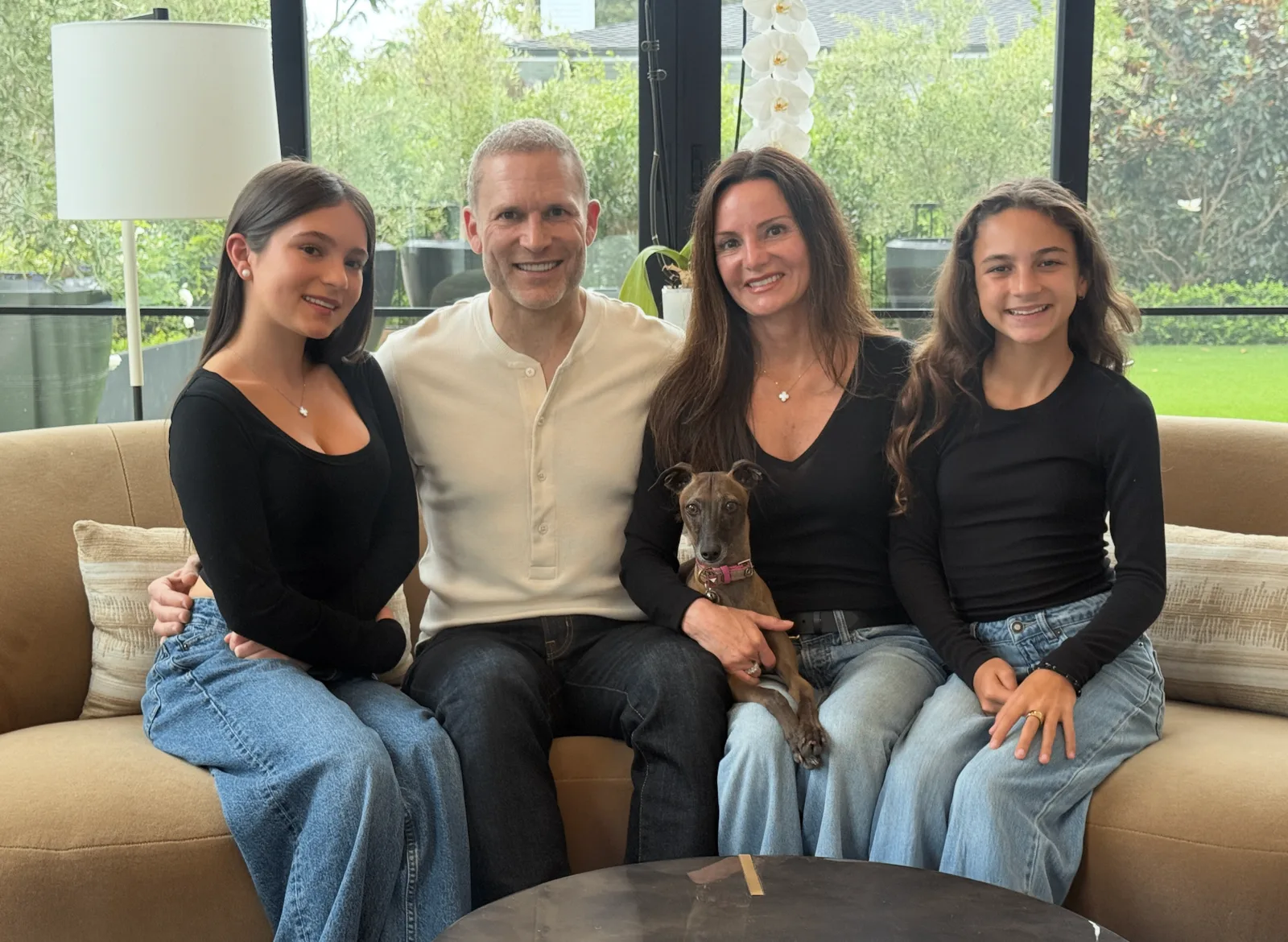 Dr. Jon Marashi with his wife and two daughters