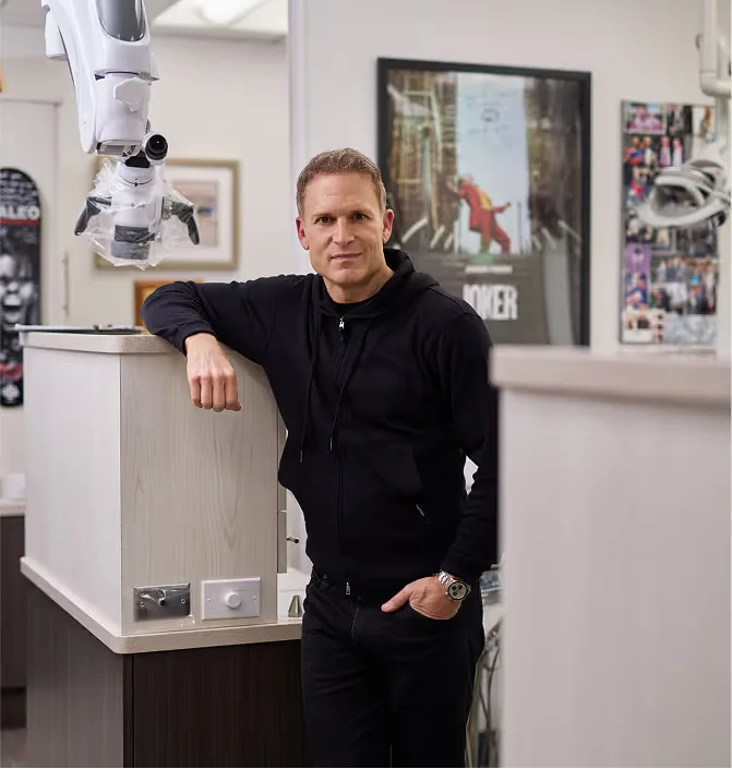 Dr. Marashi in his Brentwood office